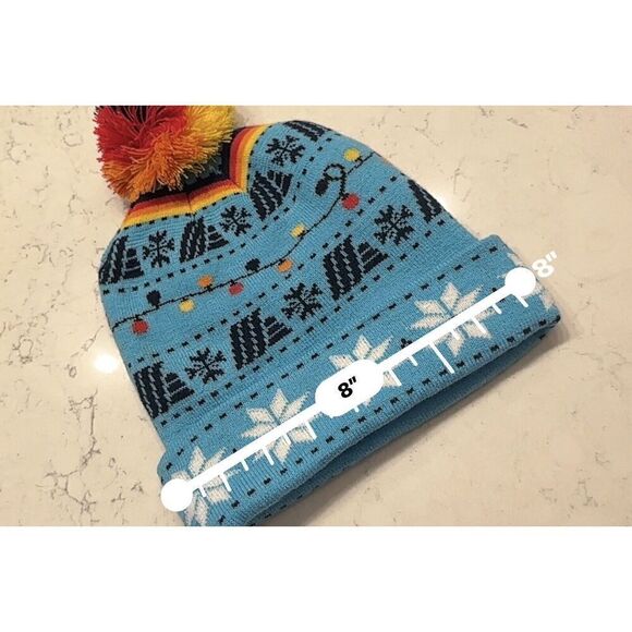 ALDI GEAR Holiday 2023 Beanie Winter Knit Pom Pom MULTI COLOR Gift Fast Ship! - Picture 9 of 11